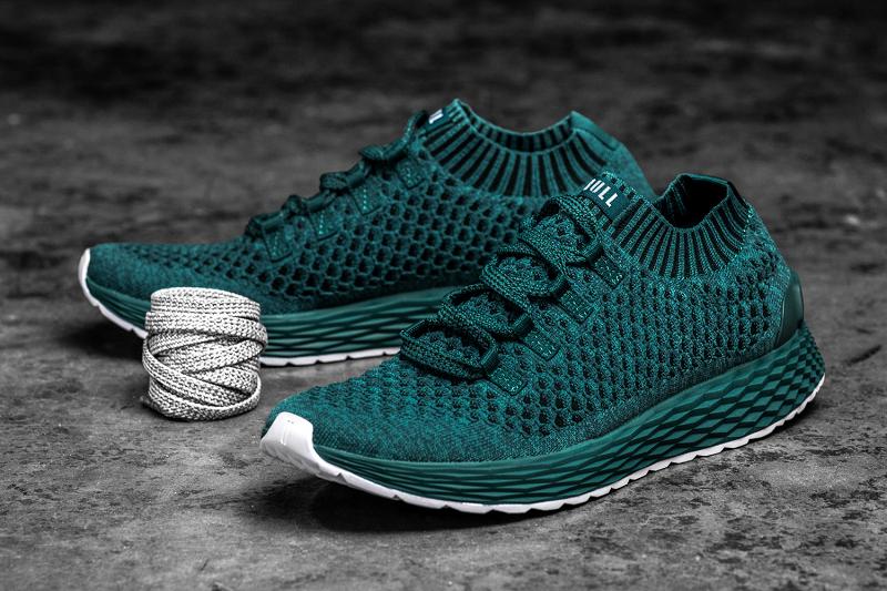 Men's Nobull Knit Running Shoes Deep / Turquoise | SG A2041H